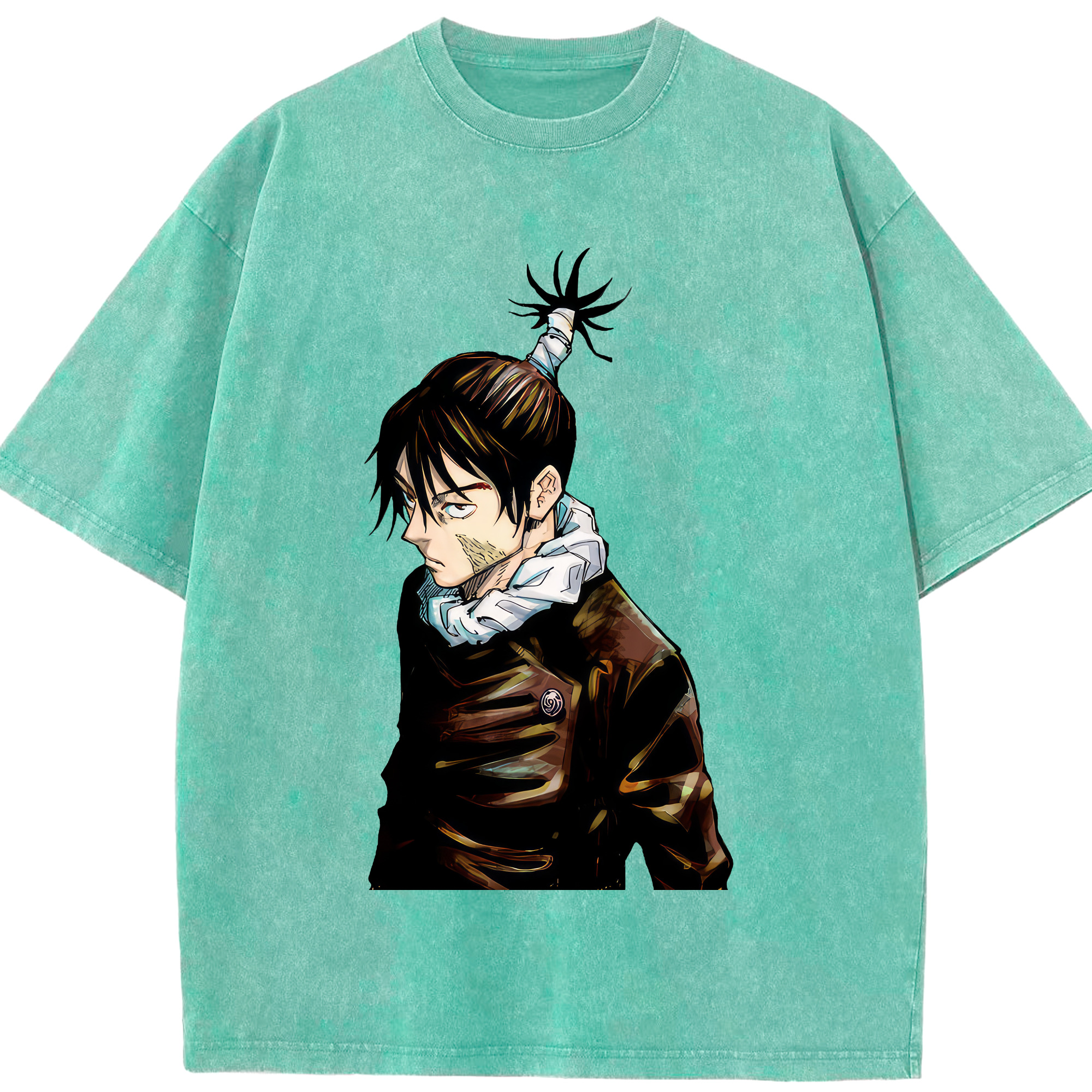 （画像用） 呪術廻戦 Jujutsu Kaisen 綿100% ヴィンテージ風 半袖Tシャツ（フロントプリント）